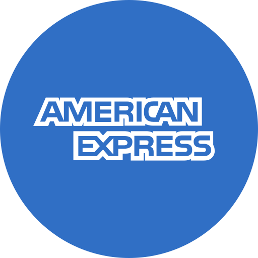 American, american express, circle, express, payment, round icon icon